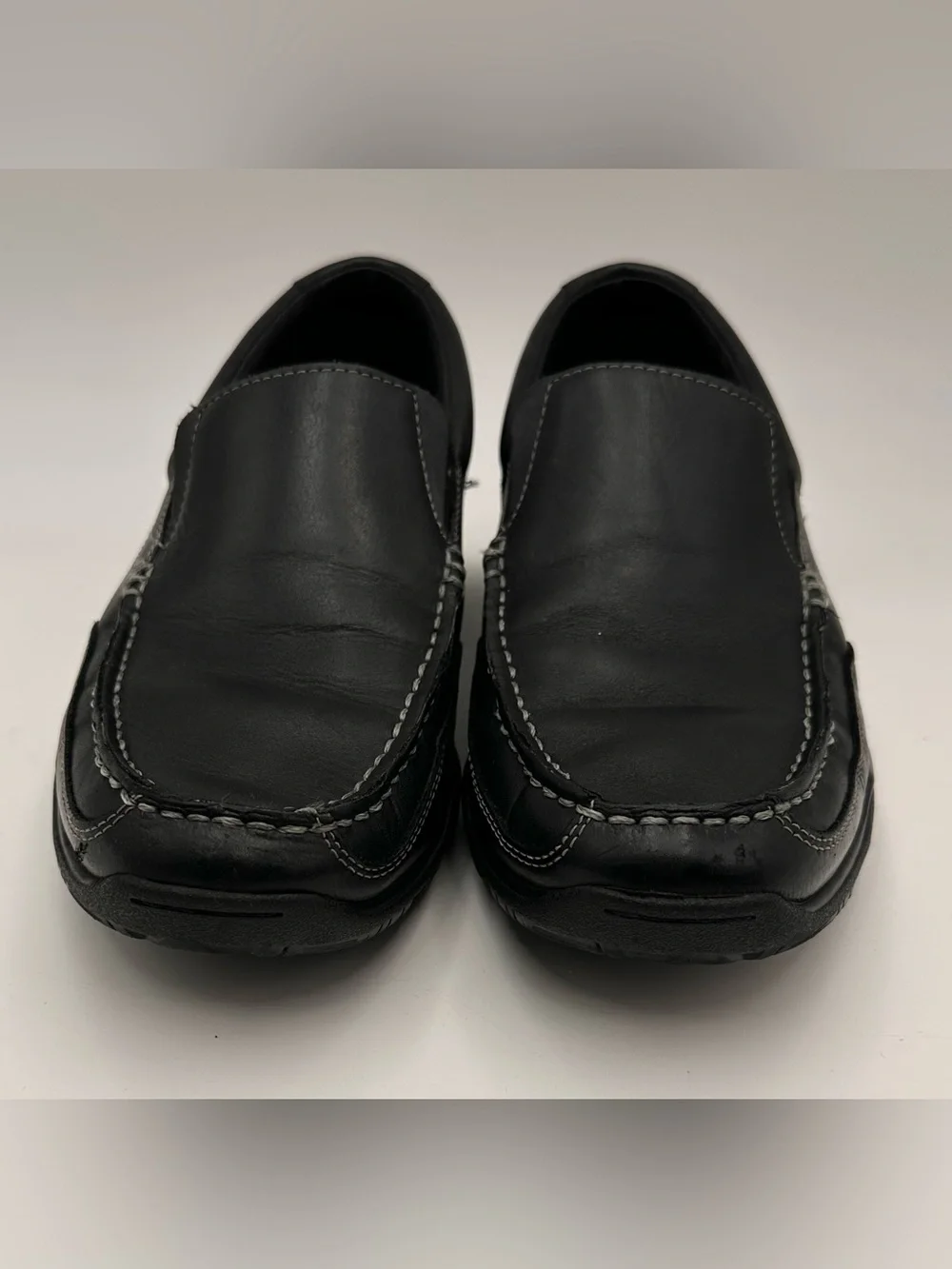 COLE HAAN HUGHES GRAND OS VENETIAN LOAFERS MENS SZ 10 BLACK COMFORT MOC SHOES